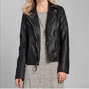 Abercrombie Leather Biker Jacket